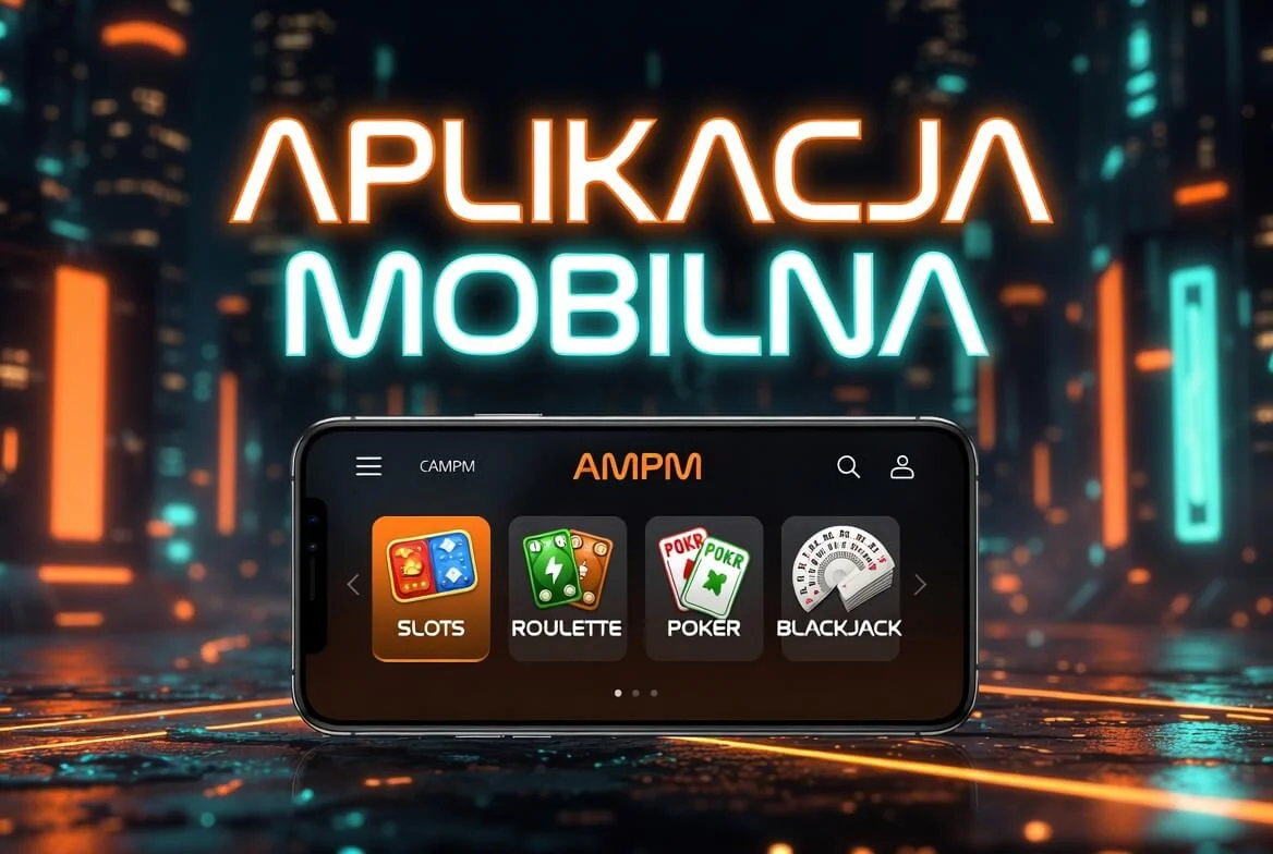 Gra na telefonie w AMPM Casino przez przeglądarkę